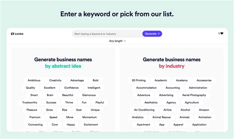 公司命名網站|Business Name Generator